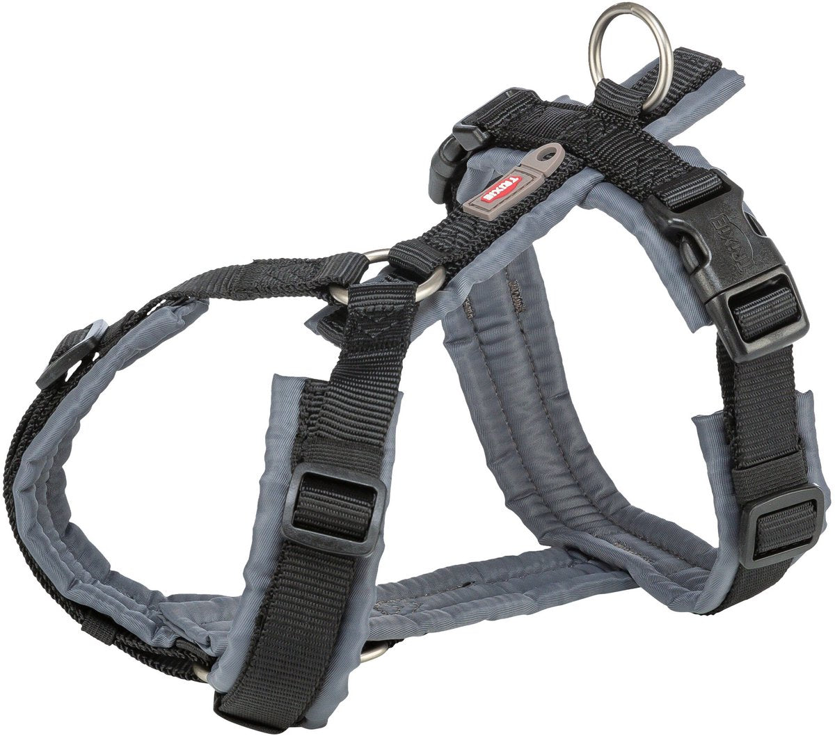 Trixie pettorina per cani premium trekking nero grigio