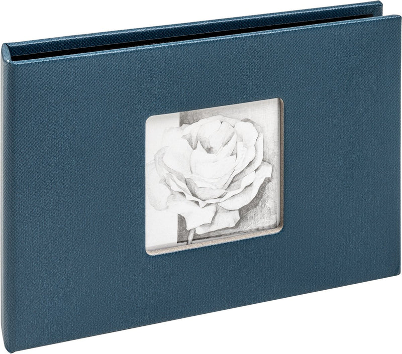 Walther ma-349-l - mini album di stock - misura 17 x 12 cm - 12 foto 10 x 15 cm - blu