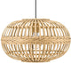 Eglo amsfield hanglamp - e27 - ø 38 cm - hout, bamboe - bruin