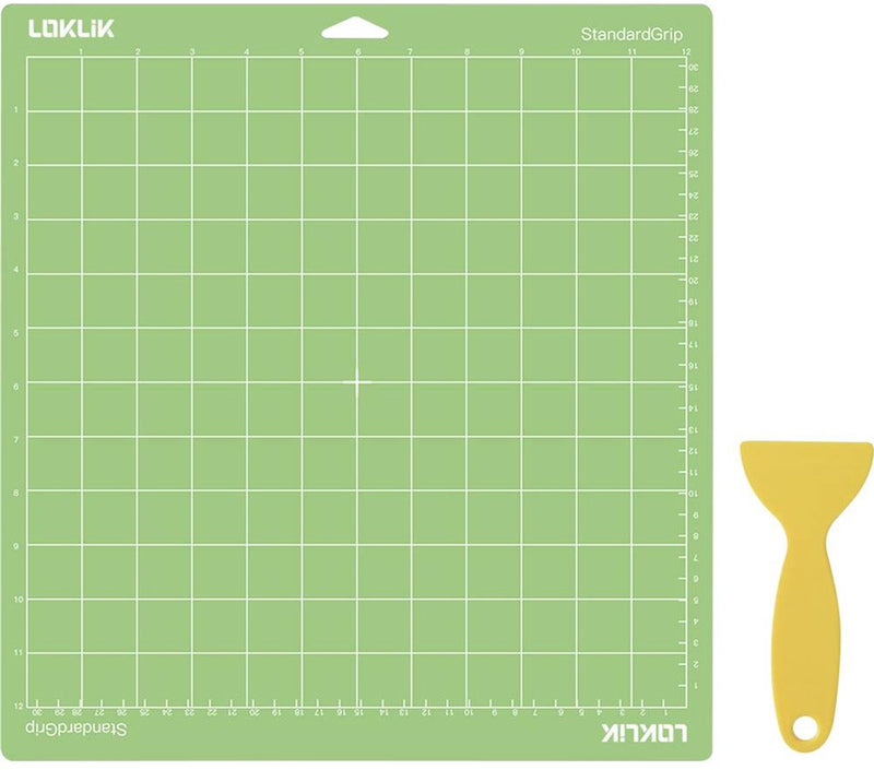 Loklik • tapete de corte agarre estándar 30,5x30,5cm verde 3 uds.