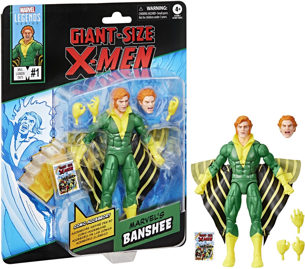 Hasbro figura de acción x-men marvel legends tamaño gigante figura de acción marvel's banshee 15 cm