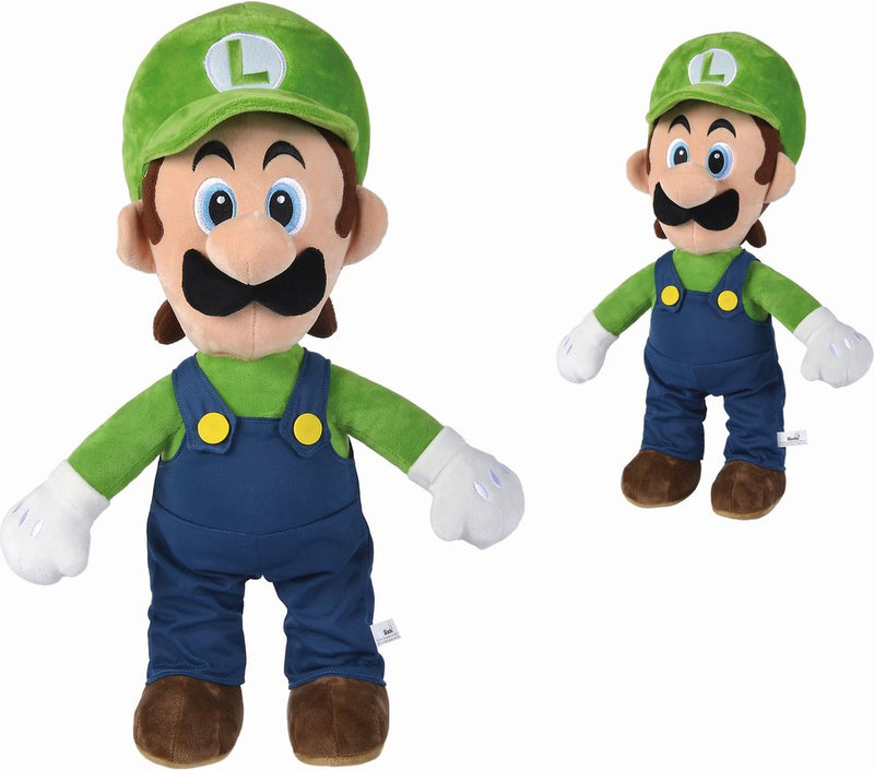 Nicotoy peluche super Mario Luigi azul verde 50 cm