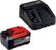 Starter kit Einhell 18 v 5,2 ah power x-change - 1x 5,2 ah più batteria e caricabatterie rapido - universale per tutte le macchine power x-change