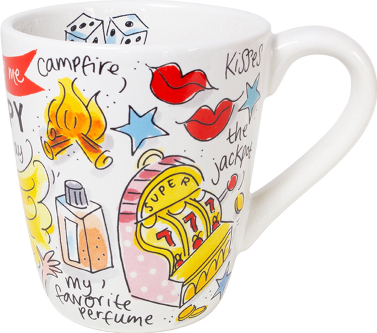 Amsterdam bionda, felice - dadi della tazza