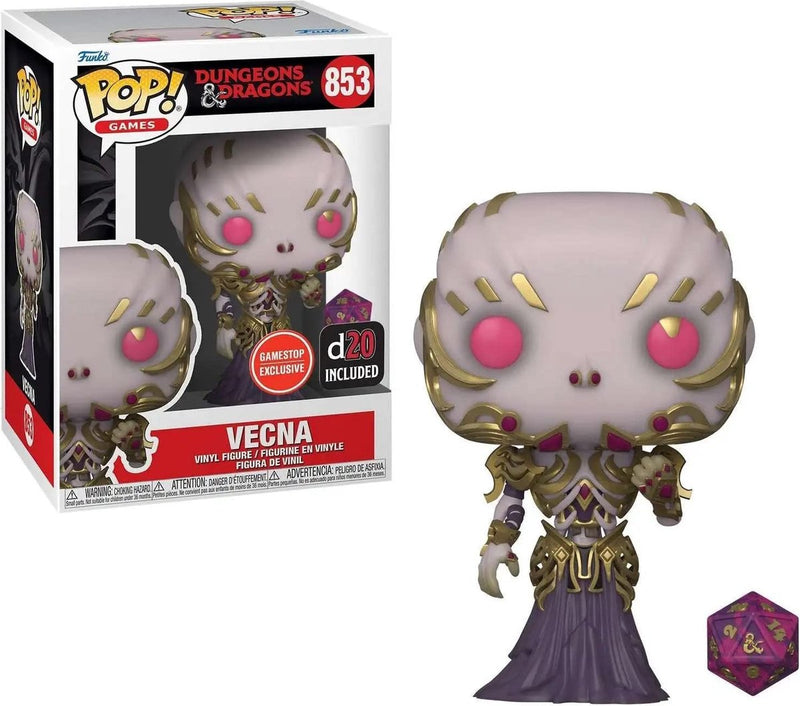 ¡Funko pop! juegos: mazmorras y dragones - vecna (metálico) (gs) (exclusivo) #853