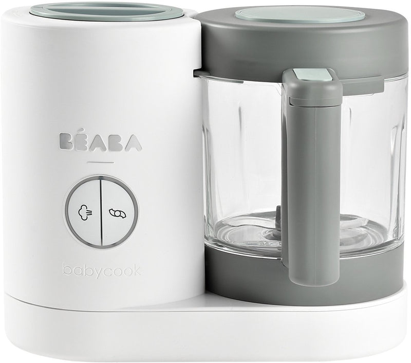 Béaba babycook neo® - robot de cocina - 4 en 1 - bol de cristal de 1250 ml - cocinar al vapor, mezclar, descongelar y calentar - gris