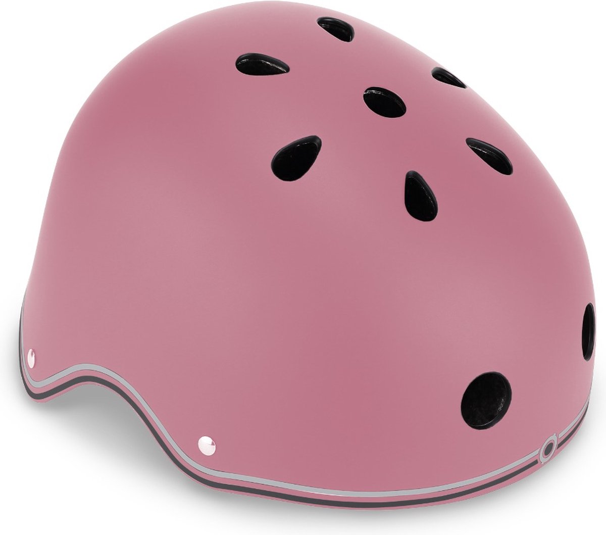 Casco globber - casco primo xs s rosa pastel - rosa - iluminación LED - casco abs con espuma EPS - ajustable - xs-s 48-53cm