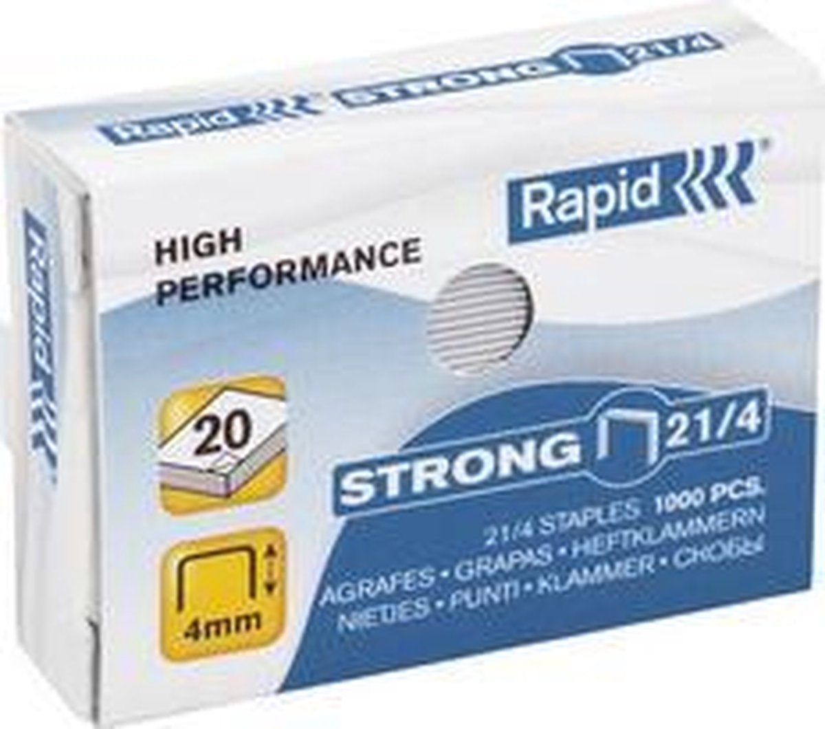 Grapas rapidas fuertes 10 4, galvanizadas
