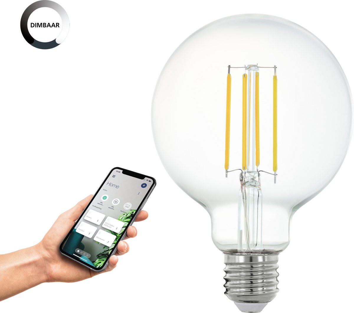 Lampada LED intelligente Eglo connect.z - e27 - ø 9,5 cm - 2700k - dimmerabile - zigbee