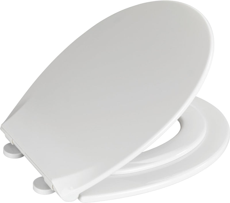 Sedile WC Wenko Syros Family - termoplastica bianca - chiusura ammortizzata Easy Close - fissaggio Fix-Clip sganciabile - sedile WC - sedile WC con seggiolino per bambini - sedile WC con riduttore WC per bambini - bianco