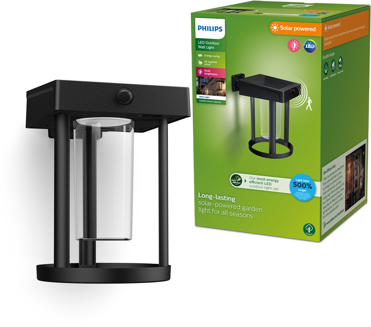 Philips led philips camill solar wandlamp rond - ultra efficient - met helder lichtelement