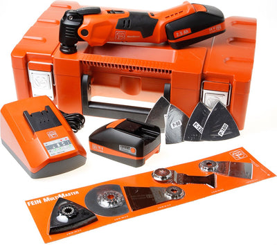 Fein multimaster amm 500 plus top battery multi-tool + accessories 18v ampshare 4.0ah in l-boxx - 71293861000