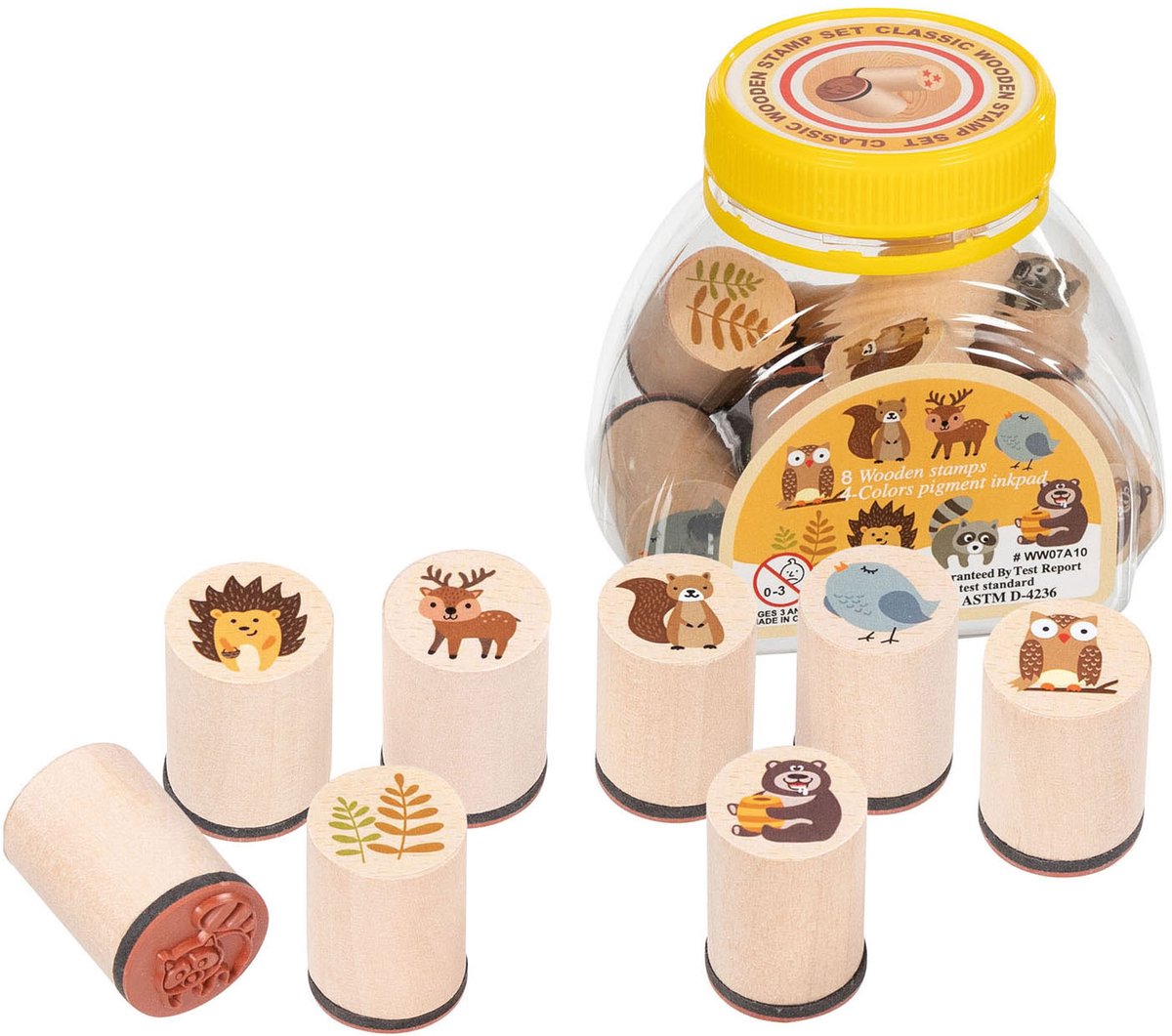Goki Stamp Set Forest Animals, 9dlg.