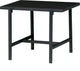 Mesa auxiliar giratoria Woood - madera metal - mármol negro - 40x50x44 cm