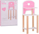 Sedia per bambole in legno Johntoy baby rose - giocattoli per mobili per bambole.