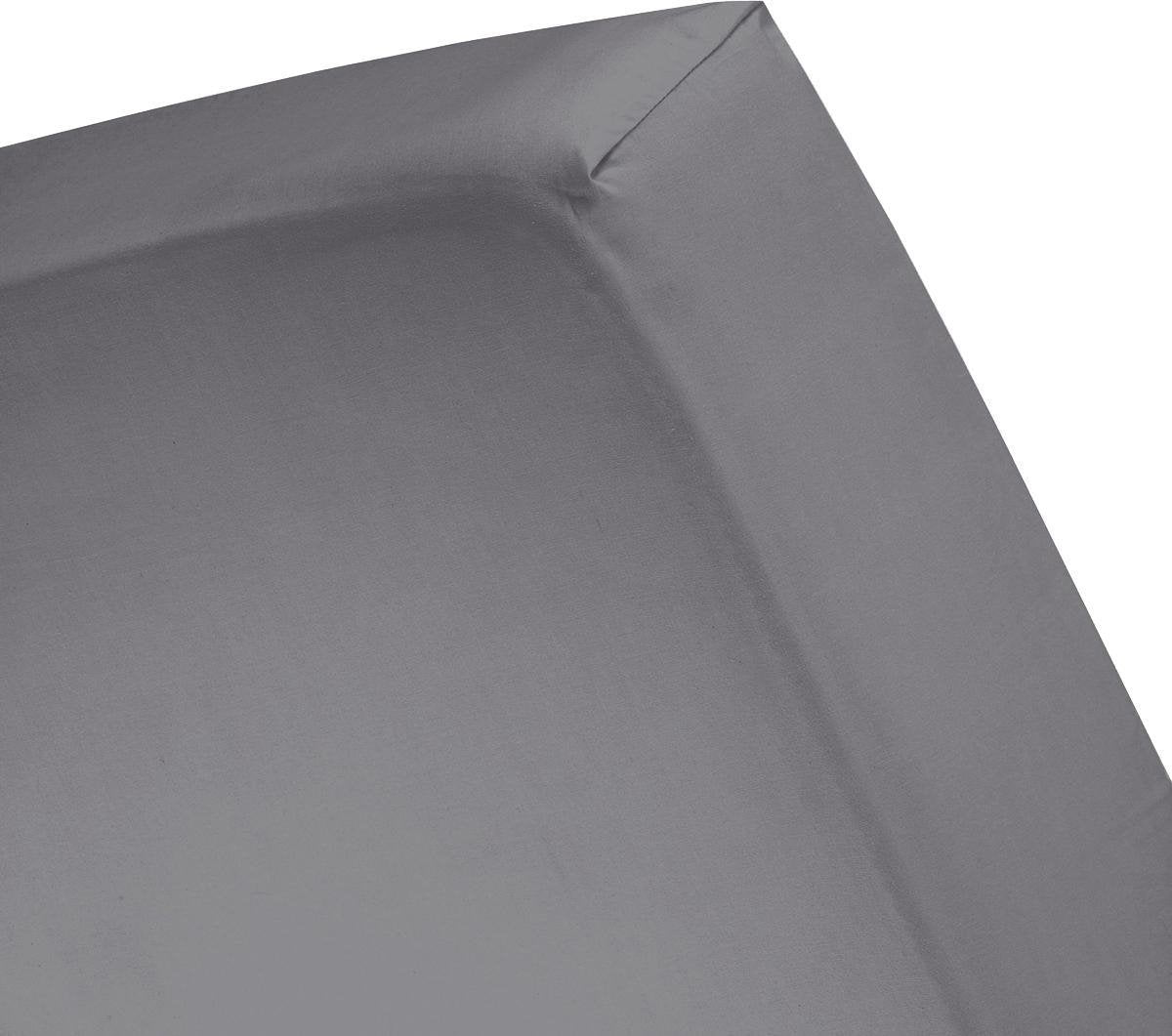 Weekend Cenerentola - lenzuolo con angoli - altezza materasso fino a 35 cm - cotone - 90x200 cm - antracite