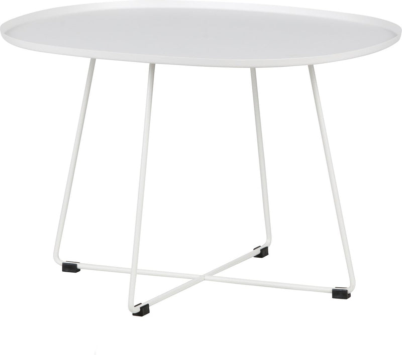 Mesa auxiliar Woood Otis xl - metal - blanco - 47x70x60