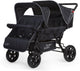 Passeggino Childhome due per due - 4 posti - passeggino incl. copertura antipioggia e parasole - 120x85x103 cm