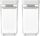 Brabantia tasty+ voorraadbussen - stapelbaar - 2 x 0,15 l - light grey