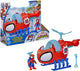 Elicottero Spidey giocattolo Hasbro con action figure e accessori.