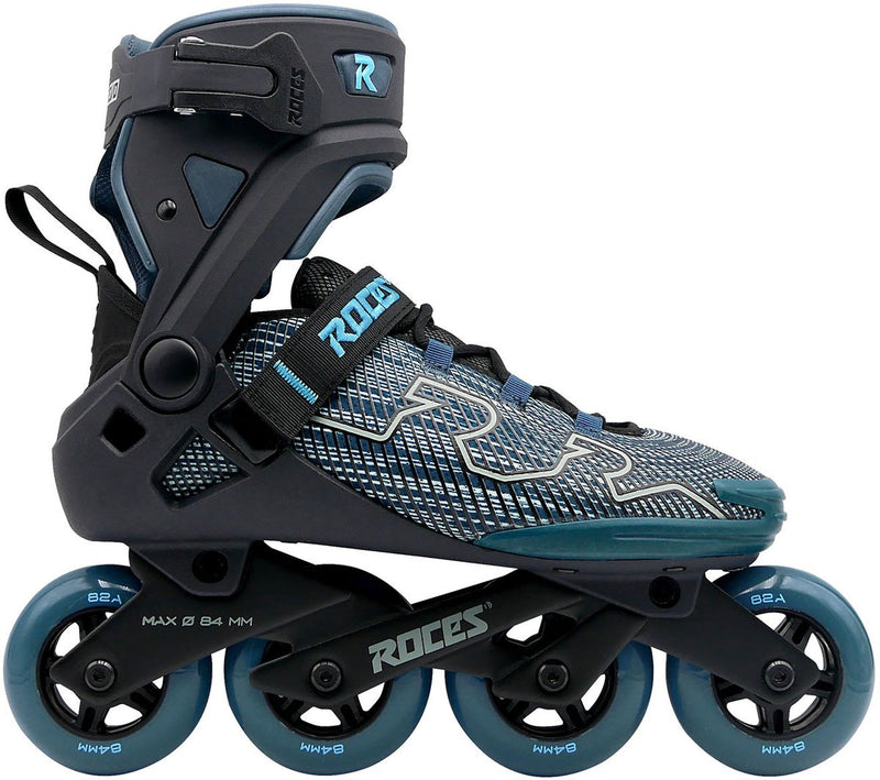 Roces r-evo 84 skeelers – 84mm – softboot – extra comfort stabiliteit – heel lock easy entry – abec-7 – fitness inline skates – heren dames – zwart groen – maat 38