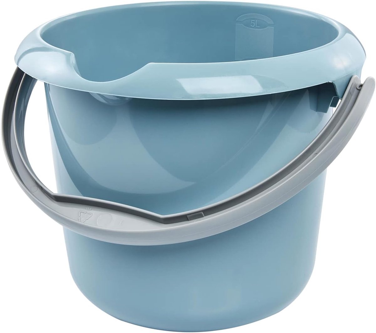 Cubo compacto Sans Marque de 5 litros sin marca con escala medidora y mango ergonómico: perfecto para el hogar y el jardín