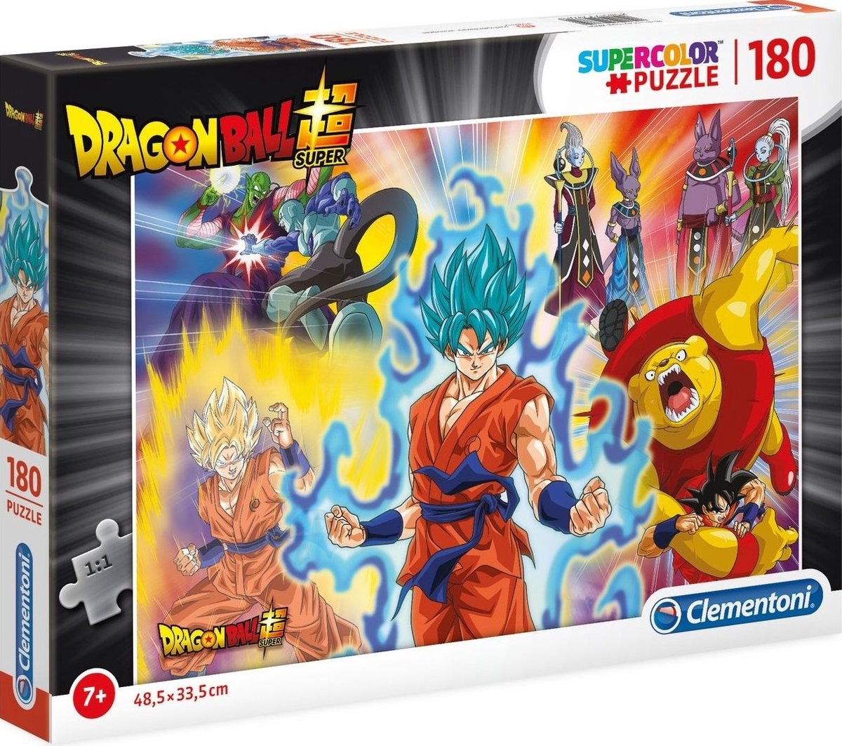 Clementoni - rompecabezas - 180 piezas - dragon ball - rompecabezas para niños