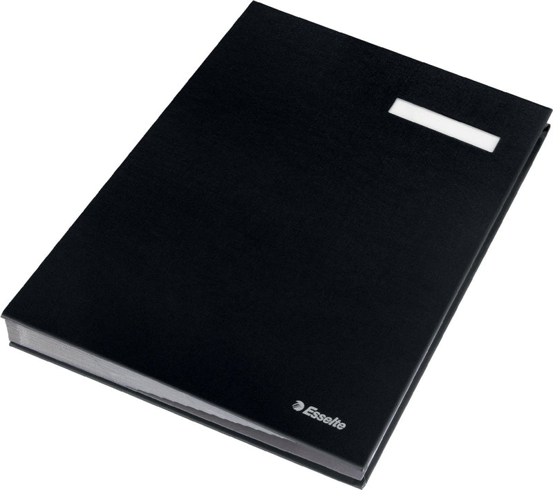 Papel de cartón Esselte - con 20 divisores - negro