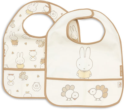 Jollein bibs waterproof - 2 pieces - miffy family farm
