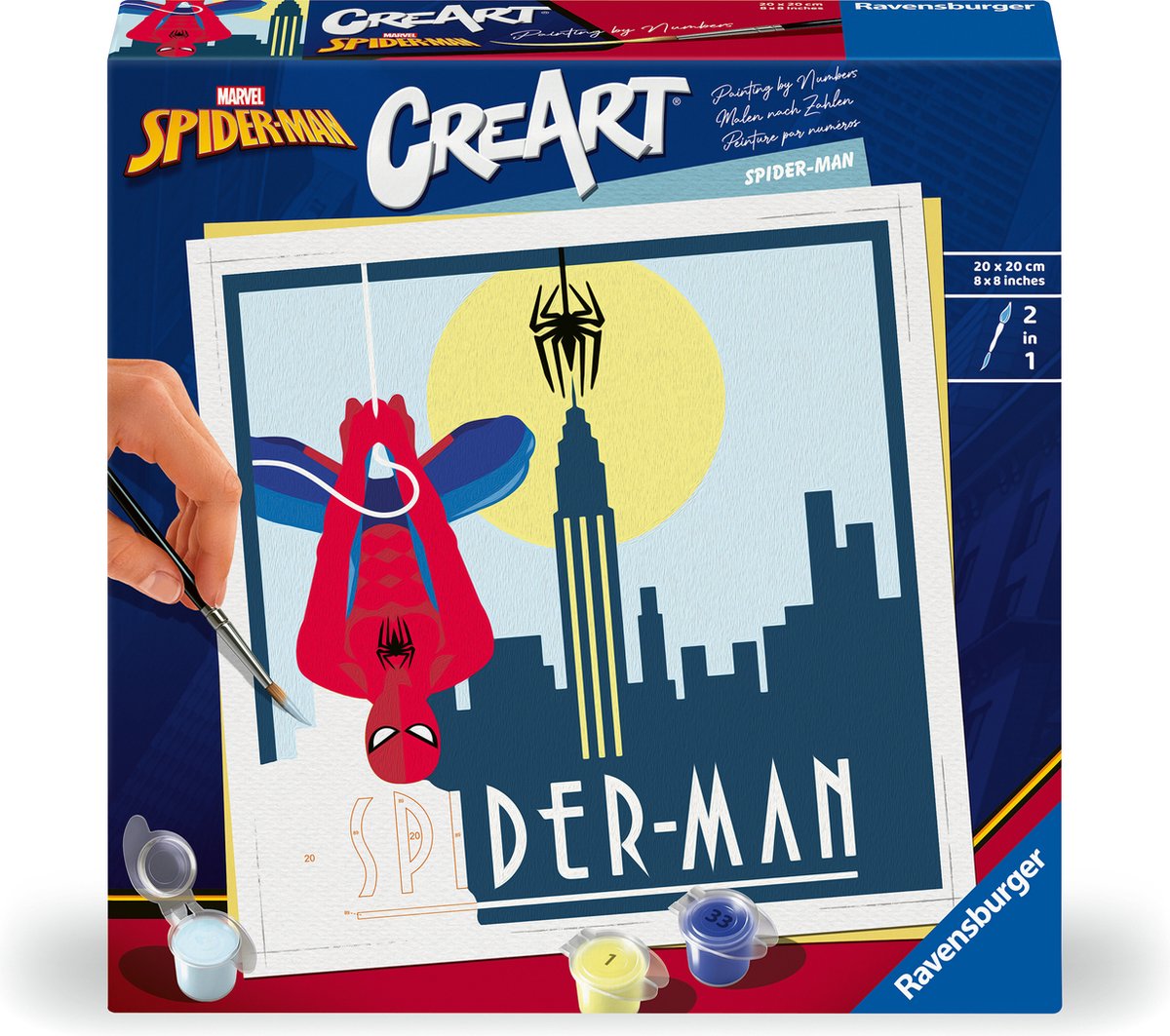 Ravensburger Creart Painting at Number Marvel Spiderman