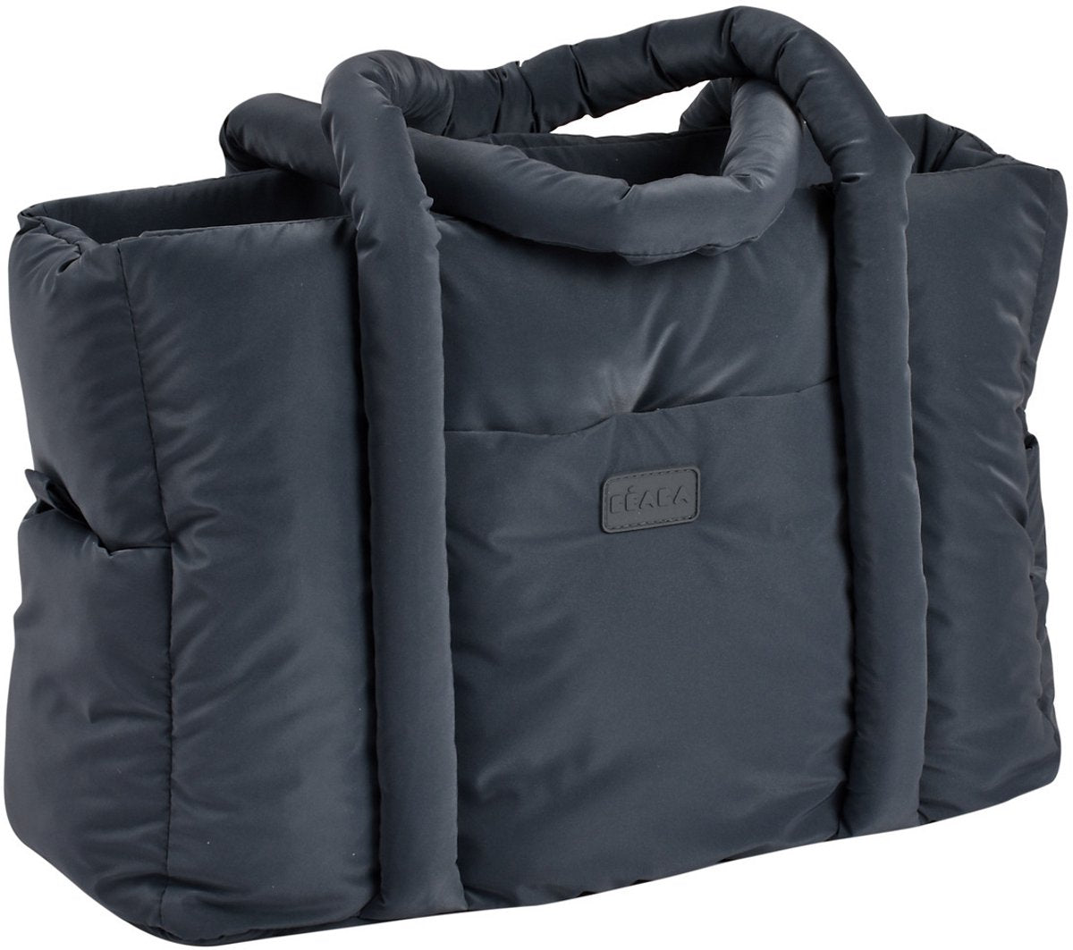 Bolsa de pañales Béaba puffy paris - 25l - bolsa de lactancia - incl. Compartimento refrigerador para esterilla de lactancia - 10 compartimentos - gris - gris jaspeado oscuro