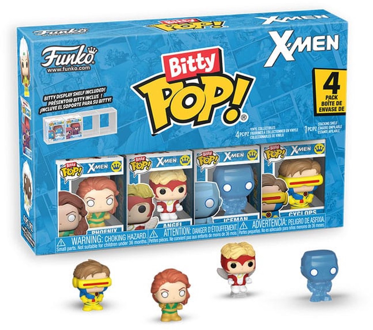 Funko x-men bitty pop! vinyl figure 4-pack jean grey w ch 2,5 cm mini-figuur - 2cm