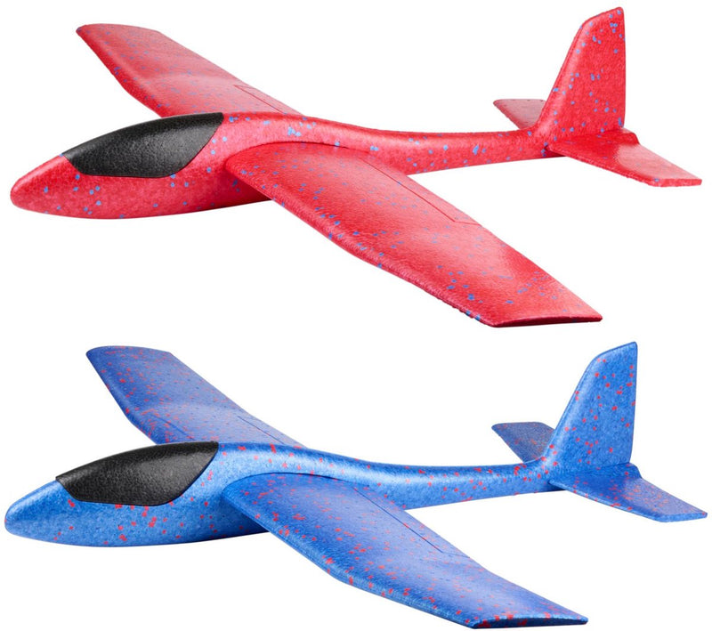 Aliante Eddy Toys - aereo giocattolo da lancio - aliante in schiuma per esterni - aereo giocattolo per bambini - 66 x 84 x 14 cm - 1 colore casuale