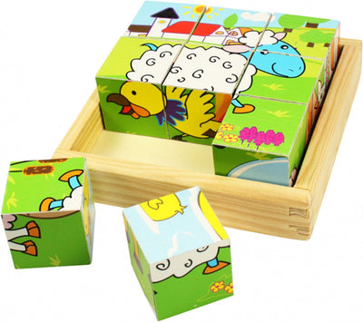 Bigjigs Farm Animal Animals Block Puzzle