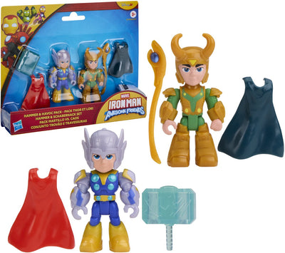 Hasbro marvel iron man y sus increíbles amigos hammer and havoc pack - figuras de acción