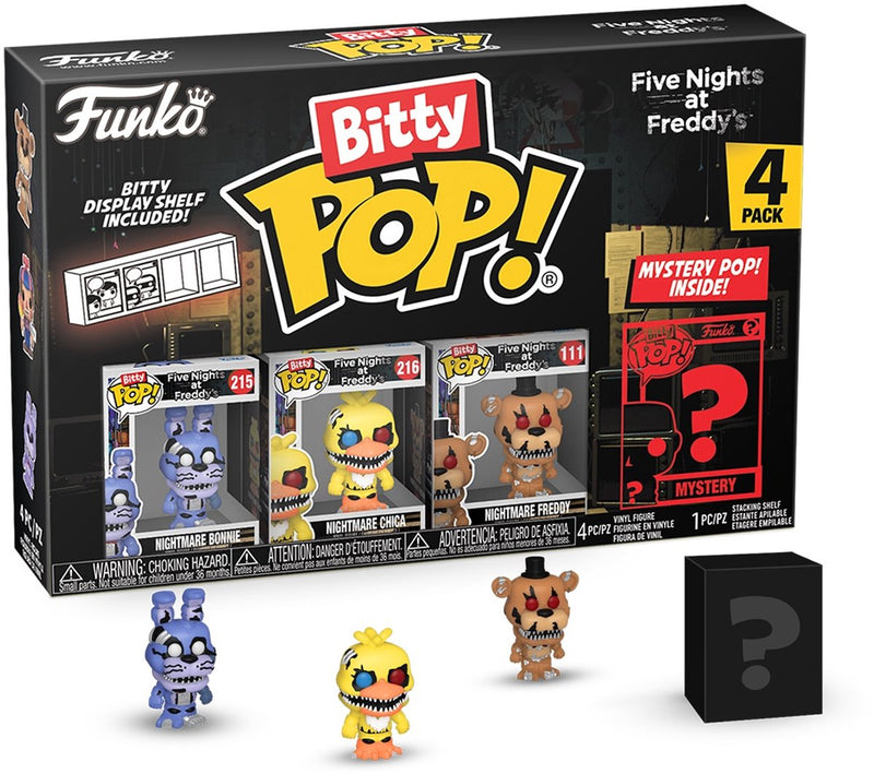 ¡Funko pop! cinco noches en freddy's - bitty pop paquete de 4 2,5 cm - pesadilla bonnie
