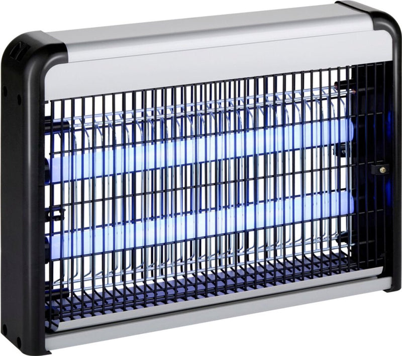 Grundig muggenlamp - vliegenvanger insectenlamp - muggen uv lamp incl. ophangketting - vliegenvanger ruimtes tot 20m² - vliegenval - insectenvanger - 38 x 7,5 x 27,5 cm - binnen gebruik