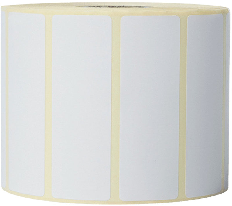 Rotolo di etichette preforate Brother bde-1j026076-102 con etichette bianche da 76 mm x 26 mm e 1.900 etichette per rotolo per la stampa di etichette di alta qualità