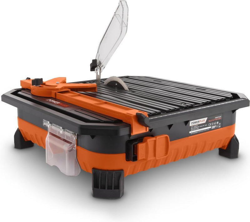 Cortadora de azulejos a batería powerplus dual power powdp75100 - dispositivo 20v - mesa 390x365mm - disco de corte ø110mm - sin batería ni cargador - con 1 acc.