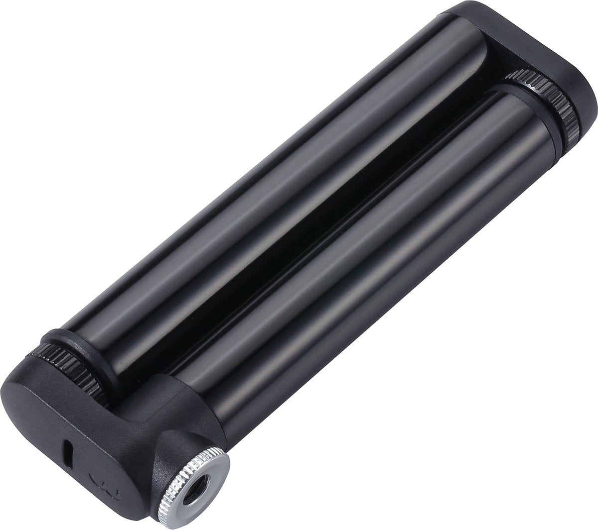Mini pompa da bicicletta Bbb Cycling doubleshot - alta pressione: 8 bar - 116 psi - testa della pompa a pressione per valvole presta - pompa manuale compatta per bici da corsa - 12 cm - bmp-102