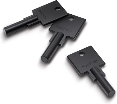 Netatmo elektrisch deurslot - slimme sleutels - 3 sleutels - nfc-sleutel - silver