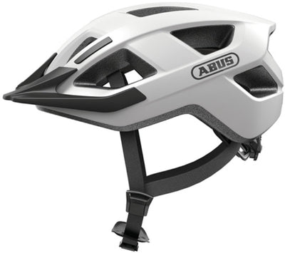 Abus fietshelm aduro 3.0 led polar white l - 58-62 cm - wit - geschikt voor gebruik op elektrische fietsen - stadsfietsen - 335 g