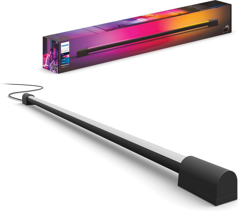 Tubo luminoso sfumato Philips hue play - luce bianca e colorata - 75 cm - nero