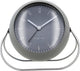 Nextime bubble alarm clock – tafelwekker – 14 × 12 × 8 cm – metaal – grijs – stil