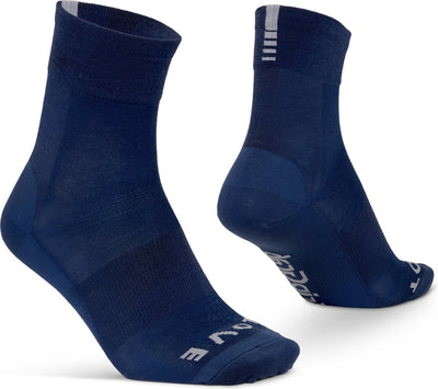 Gripgrab - calzini da ciclismo estivi leggeri in lana merino SL calzini sportivi calzini da ciclismo con lana merino - blu navy - unisex - taglia xs (35-38)