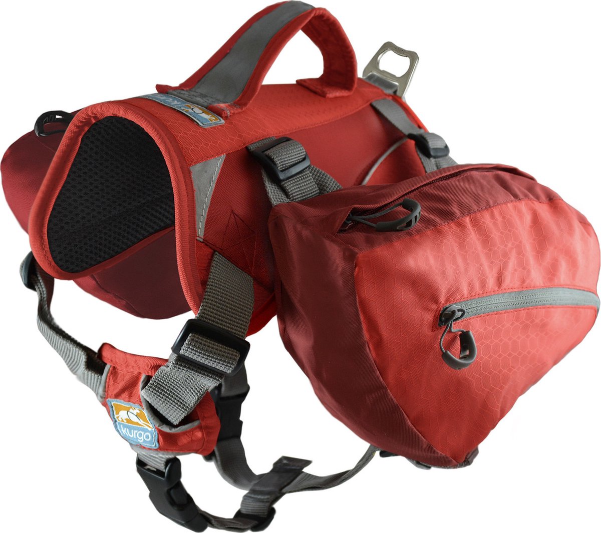 Zaino per cani Kurgo Baxter - trasportino per cani - rosso da 13,5 a 38,5 kg