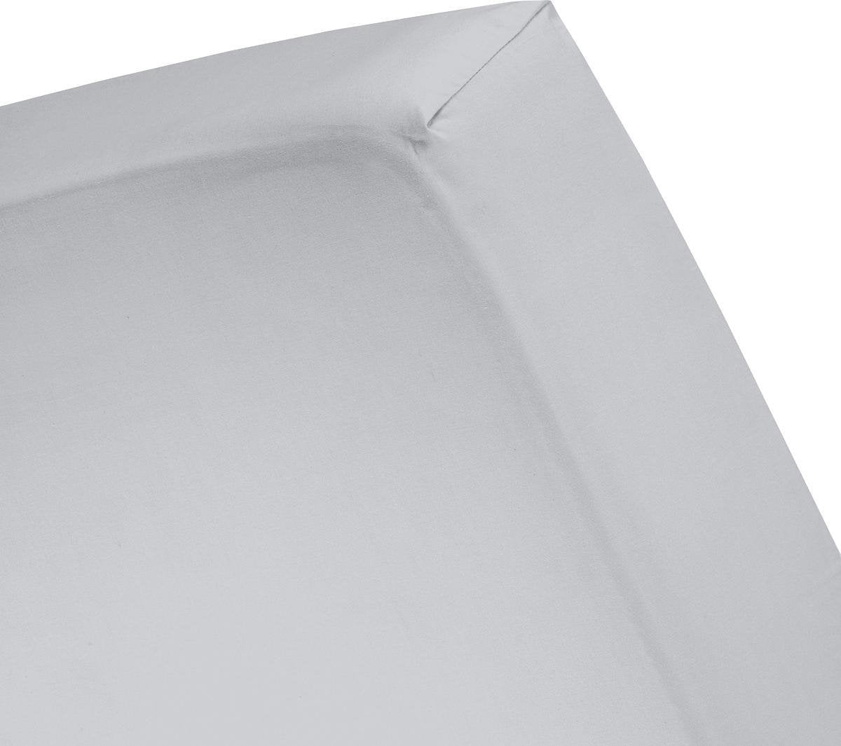 Sábana ajustable de fin de semana Cenicienta - adecuada para somier - algodón - 90x200 cm - hasta 35 cm de altura del colchón - gris claro