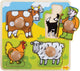 Bigjigs Wooden Nick Puzzle Farm, 4dlg.
