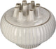 Vaso collezione Hd gres bianco 36x36x30cm