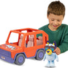Moose Toys bluey - set da gioco bluey buddies big heeler 4wd - incl. peluche blu